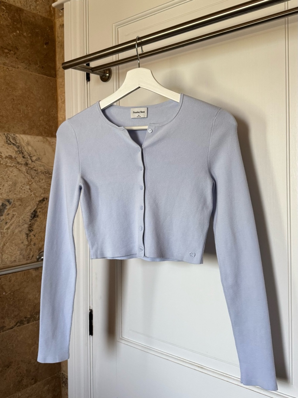 Aritzia New Izzy Cardigan - Cruise Blue, XS